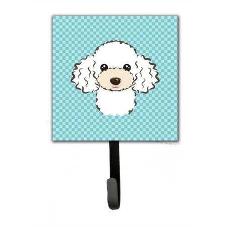 MICASA Checkerboard Blue White Poodle Leash & Key Holder MI250322